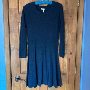 Joie Talissa navy wool/cashmere fit & flare sweater dress